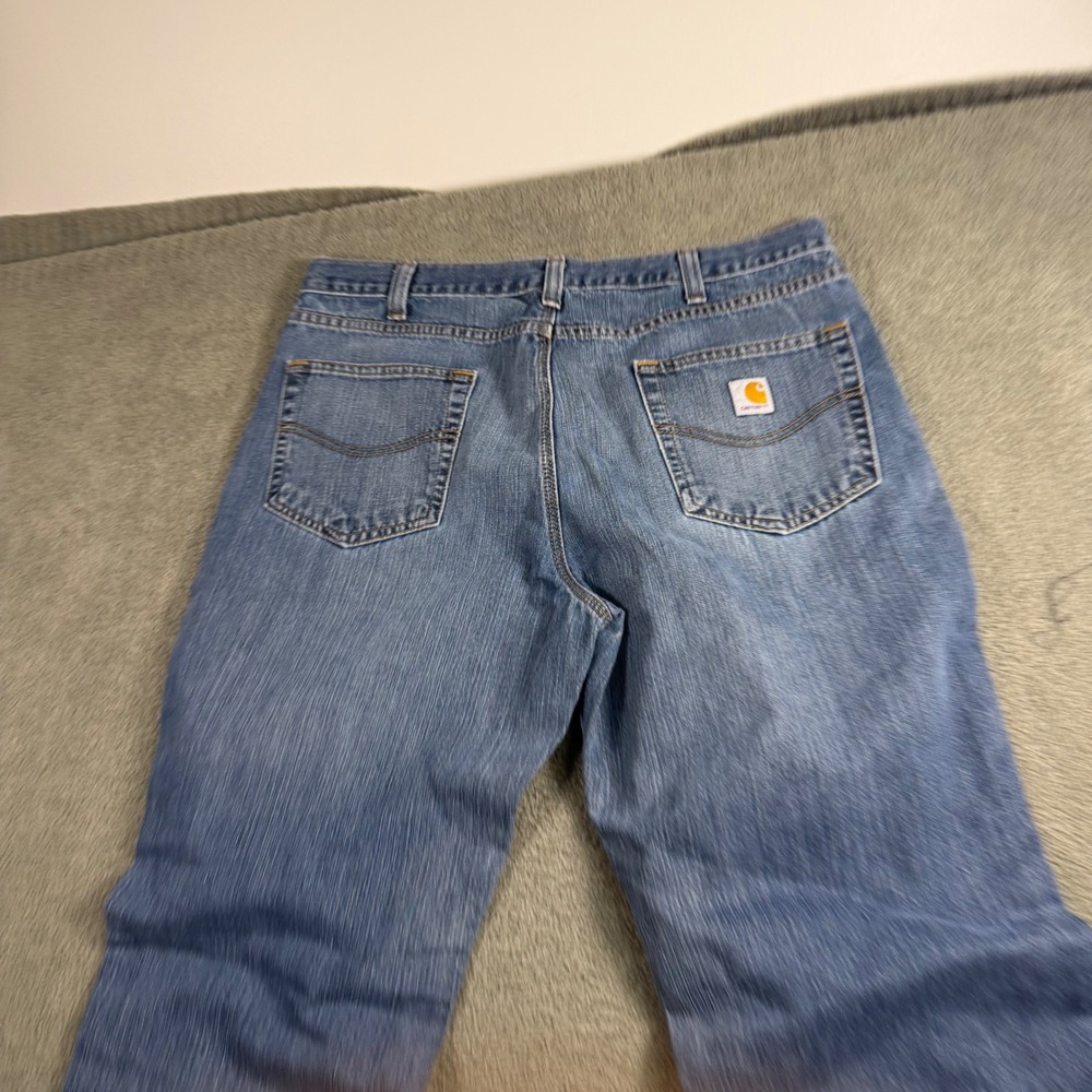 Carhartt Mens 38x32 Relaxed Fit Jeans Medium Wash Blue Denim 101483-868